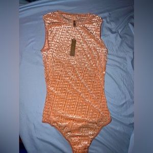 NWT Skims Velvet Sleeveless Bodysuit Chai - Size XXS